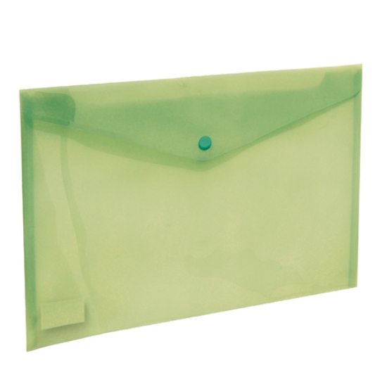 Picture of BOLSA TIPO ENVELOPE A4 COM MOLA FEGOL E105 VERDE TRANSLÚCIDO