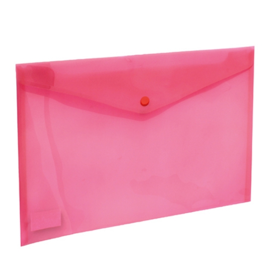 Picture of BOLSA TIPO ENVELOPE A4 COM MOLA FEGOL E105 VERMELHO TRANSLÚCIDO