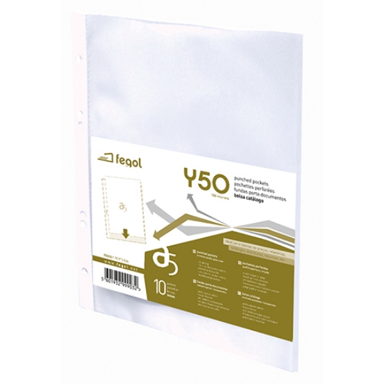 Imagem de  PACK 10 BOLSAS CATÁLOGO A5 100MICRONS FEGOL (Y50/10)