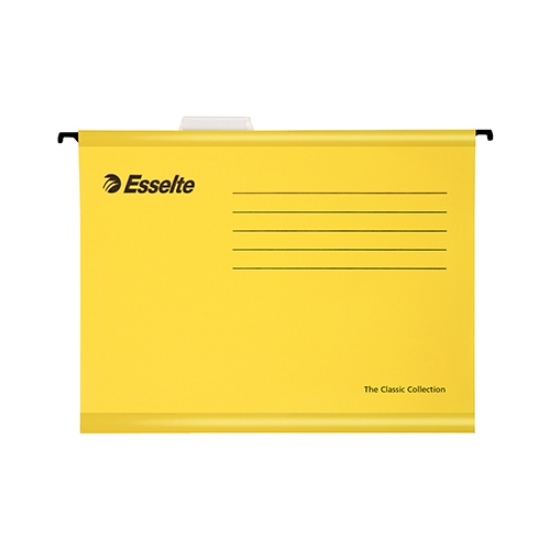 Imagem de BOLSA SUSP. HORIZ. VISOR CURTO 33CM ESSELTE 90314 AMARELO