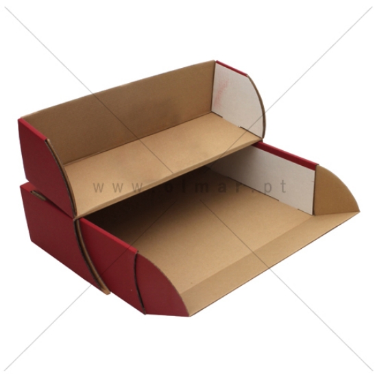 Imagem de CAIXA TIPO FRANCES CX0 ALMAÇO ECON. L10CM VERMELHA