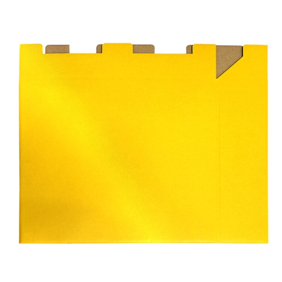 Picture of CAIXA PARA PASTA FEGOL A4 L80 DESMONTÁVEL AMARELA