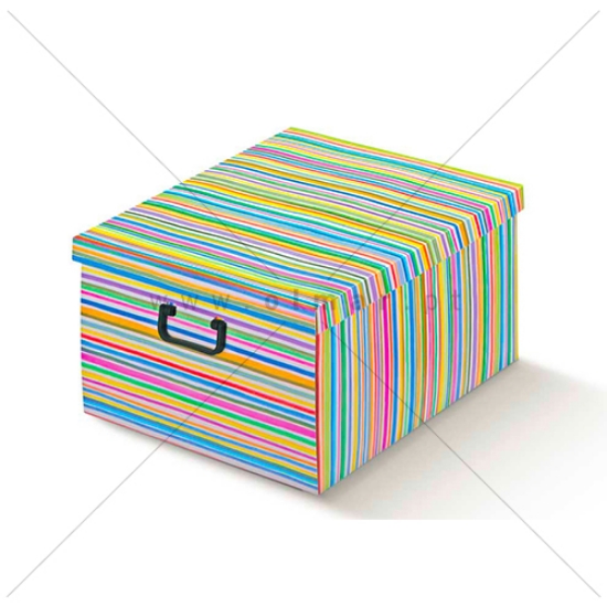 Imagem de CX. C/TAMPA 400X600X250 TUTTO A POSTO MULTICOLOR REF.33908