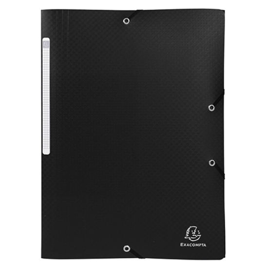 Imagem de CAPA C/ELASTICOS PP A4 EXACOMPTA PRETA (55081E)