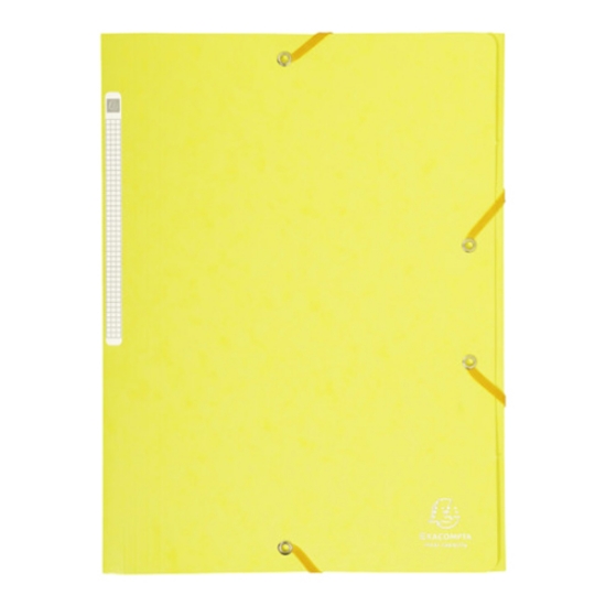 Imagem de CAPA COM 3 ABAS E ELÁSTICOS A4 CLA 425GR EXACOMPTA AMARELO LIMÃO (17113E)