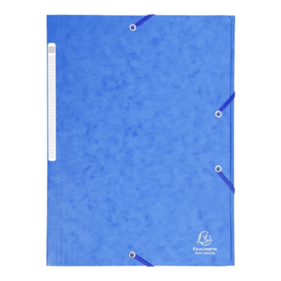 Imagem de CAPA COM 3 ABAS E ELÁSTICOS A4 CLA 425GR EXACOMPTA AZUL (17105E)