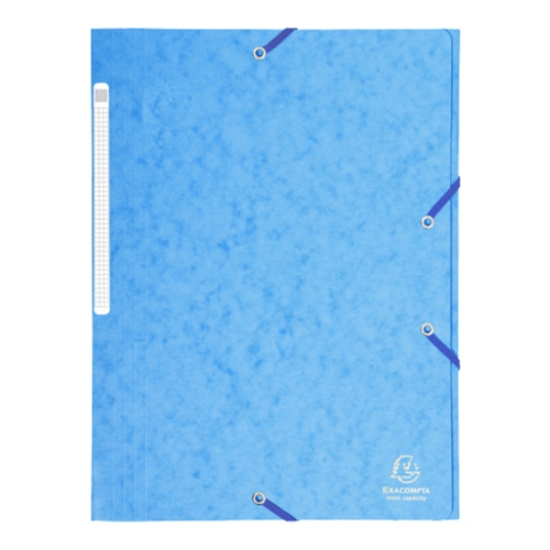 Imagem de CAPA COM 3 ABAS E ELÁSTICOS A4 CLA 425GR EXACOMPTA TURQUESA (17112E)