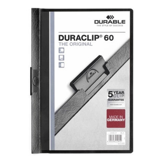Picture of CLASSIFICADOR C/CLIP DURABLE 2209 A4 P/60F PRETO 01