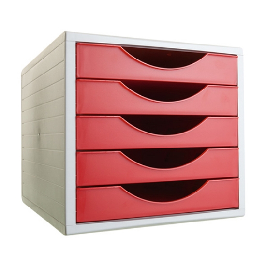 Imagem de DISTRIBUIDOR 5 GAVETAS ARCHIVO2000 4005RJ VERMELHO OPACO