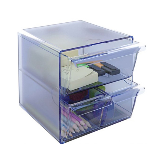 Imagem de ORGANIZADOR 3 GAVETAS ARCHIVO2000 6708 TP AZUL TRANSPARENTE