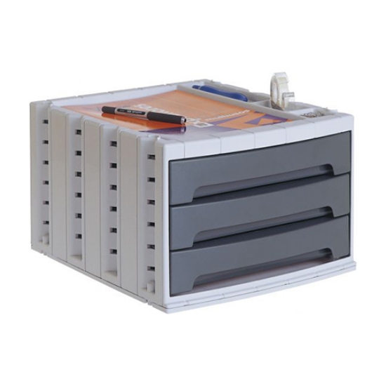 Imagem de DISTRIBUIDOR 3 GAVETAS ARCHIVO2000 6003GF GRAFITE