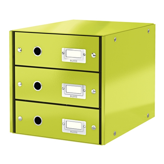 Picture of DISTRIBUIDOR 3 GAVETAS LEITZ WOW 60480054 VERDE