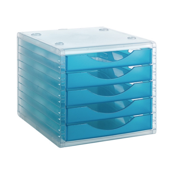Imagem de DISTRIBUIDOR 5 GAVETAS ARCHIVO2000 4005 LG TL CRISTAL/AZUL