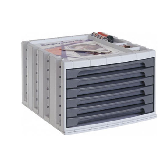 Imagem de DISTRIBUIDOR 6 GAVETAS PEQ. ARCHIVO2000 6006GF GRAFITE