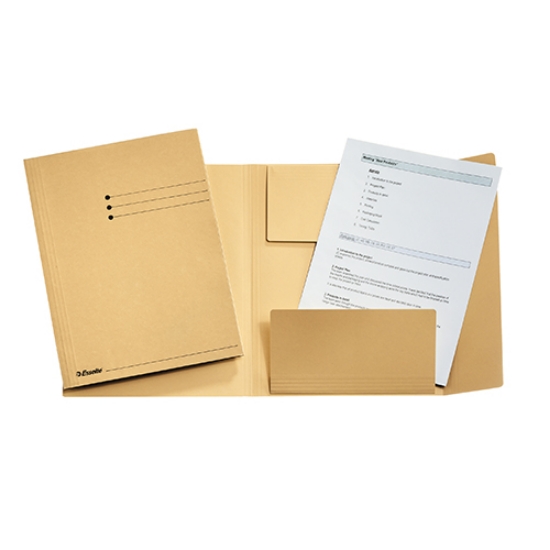 Picture of DOSSIER ESSELTE A4 CLA 275GR C/3 ABAS CREME (1033304)