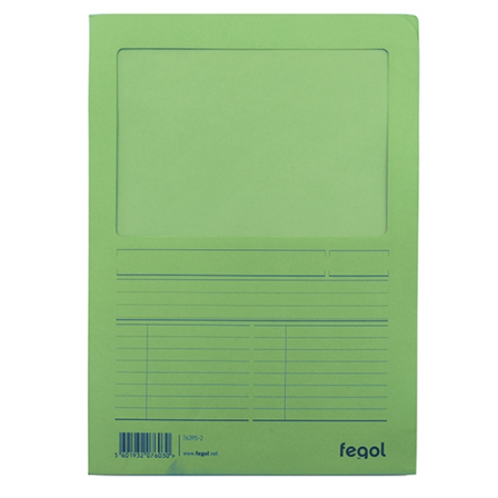Imagem de DOSSIER PROTOCOLO A4 CLA 140GR FEGOL 76395 VERDE