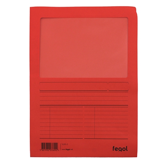 Picture of DOSSIER PROTOCOLO A4 CLA 140GR FEGOL 76395 VERMELHO