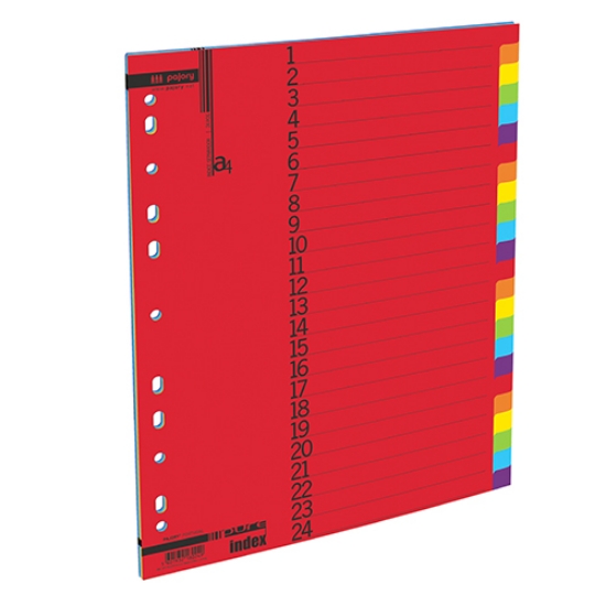 Imagem de SEPARADOR CARTOLINA A4 24 POSIÇOES PAJORY CORES FORTES