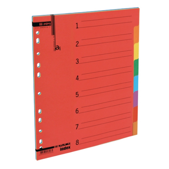 Imagem de SEPARADOR CARTOLINA A4 8 POSIÇOES PAJORY CORES