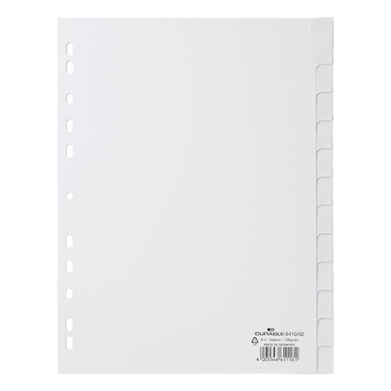 Imagem de SEPARADOR PP A4 12 POSIÇOES DURABLE 6410 PESTANA PERSONAL.