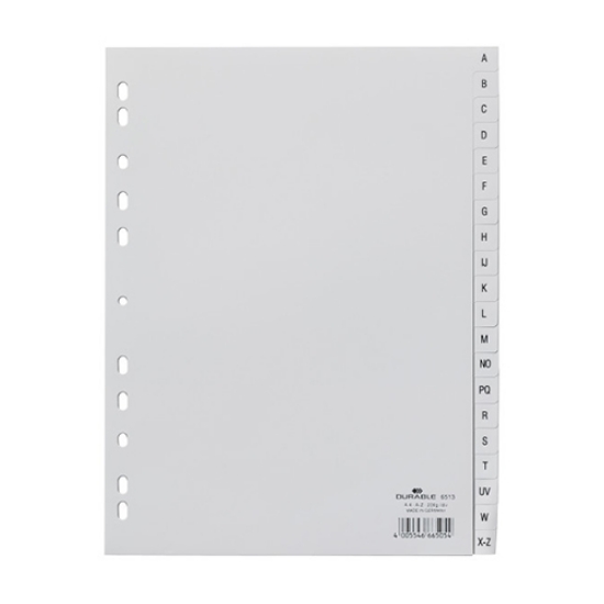Picture of SEPARADOR PP A4 A-Z DURABLE 6513 CINZA (ALFABETO)
