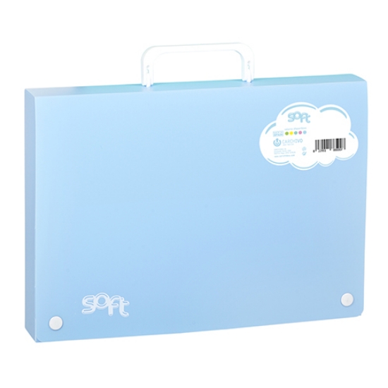 Imagem de MALA A4 L40 C/ASA CARCHIVO SOFT PP AZUL PASTEL (60164010)