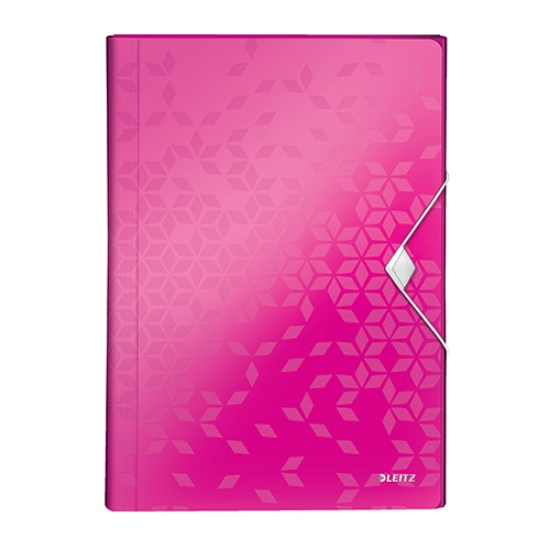 Imagem de PASTA ACORDEAO LEITZ WOW 45890123 C/6 SEP. PP ROSA