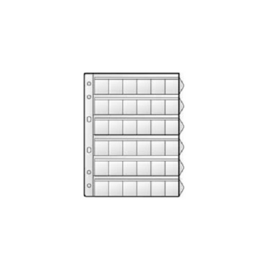 Imagem de BOLSA ARQUIVO NUMISMÁTICA ROMA 353 PLÁSTICO 0.25MIC PARA 36 MOEDAS