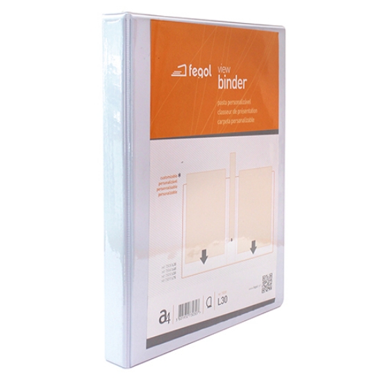Imagem de PASTA CATALOGO A4 L30 2ARG. BRANCA FEGOL REF.73030