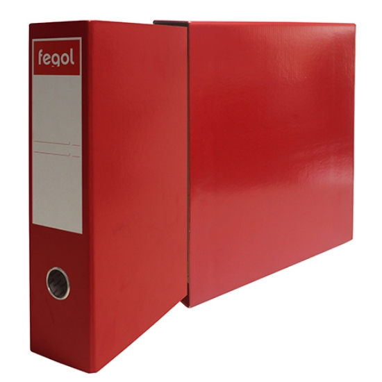 Imagem de PASTA ARQUIVO COM CAIXA A4 FEGOL 300/80 VERMELHA