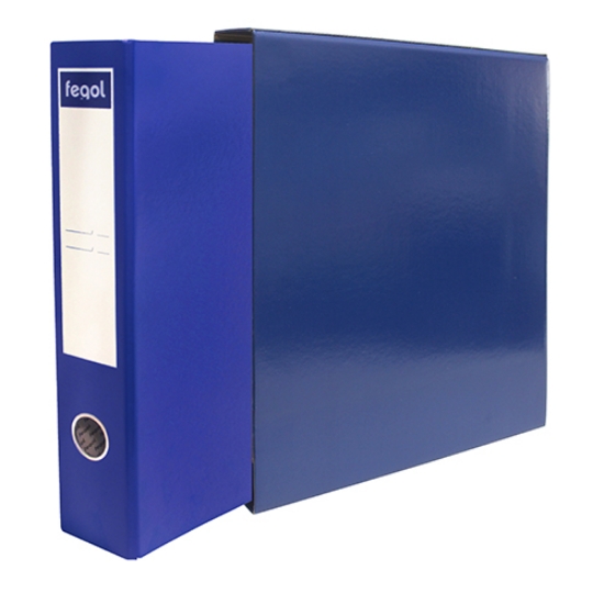 Imagem de PASTA ARQUIVO COM CAIXA A4 FEGOL L/E 300/40 AZUL