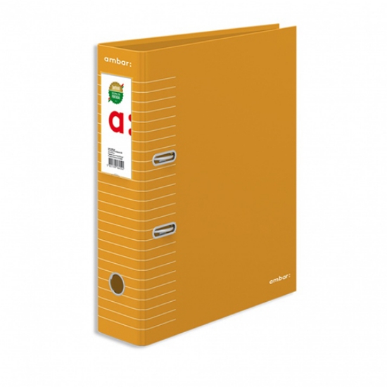 Imagem de PASTA ARQUIVO A4 AMBAR L80 RISCAS AMARELO