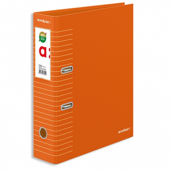 Picture of PASTA ARQUIVO A4 AMBAR L80 RISCAS LARANJA