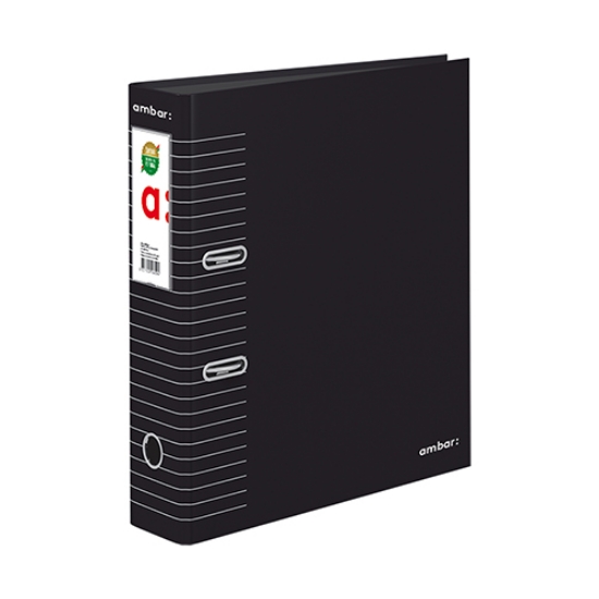 Picture of PASTA ARQUIVO A4 AMBAR L80 RISCAS PRETA