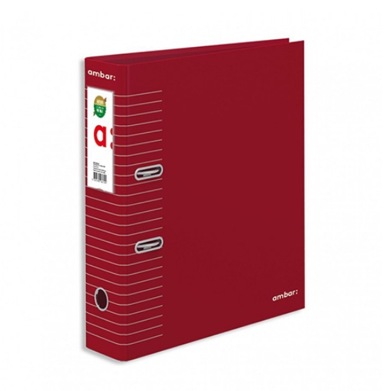 Imagem de PASTA ARQUIVO A4 AMBAR L80 RISCAS VERMELHA ESCURO