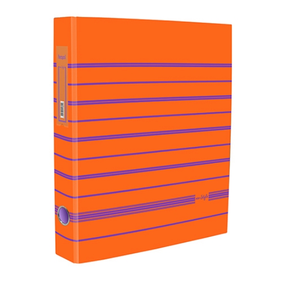 Imagem de PASTA ARQUIVO A4 FEGOL NEO:STYLE L40 018224 RISCAS LARANJA