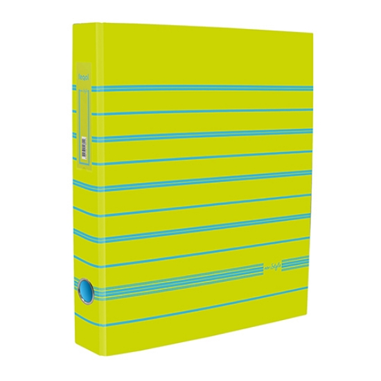 Imagem de PASTA ARQUIVO A4 FEGOL NEO:STYLE L40 018224 RISCAS VERDE LIMAO