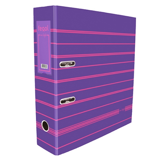 Imagem de PASTA ARQUIVO A4 FEGOL NEO:STYLE L80 018228 RISCAS VIOLETA