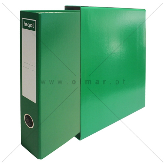 Imagem de PASTA ARQUIVO COM CAIXA A4 FEGOL L/E 300/40 VERDE