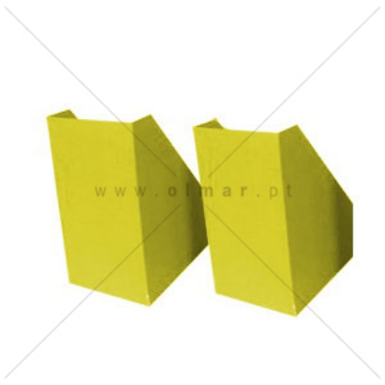 Imagem de PORTA-REVISTAS CARTÃO FORRADO L16CM FEGOL AMARELO