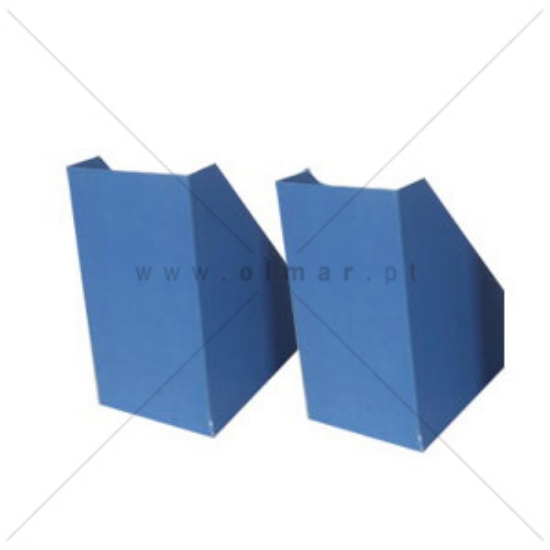 Imagem de PORTA-REVISTAS CARTÃO FORRADO L16CM FEGOL AZUL