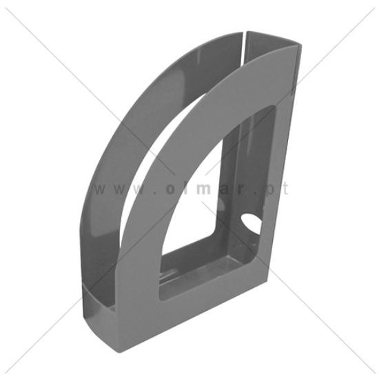 Imagem de PORTA-REVISTAS PLÁSTICO FEGOL 200 CINZA OPACO