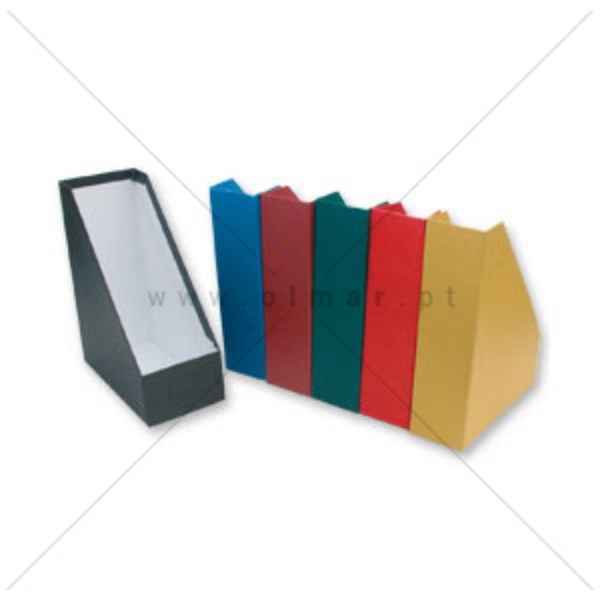 Imagem de PORTA-REVISTAS CARTÃO FORRADO L8CM FEGOL VERDE