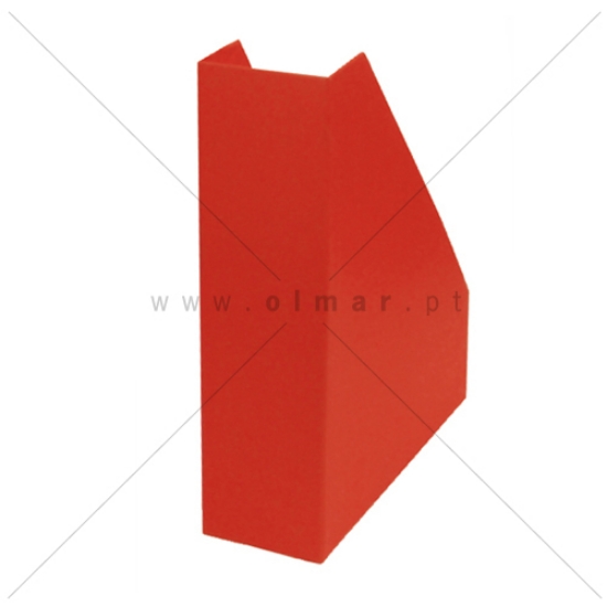 Imagem de PORTA-REVISTAS CARTÃO FORRADO L8CM FEGOL VERMELHO