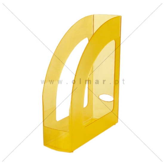 Imagem de PORTA-REVISTAS PLÁSTICO FEGOL 200 AMARELO TRANSLÚCIDO