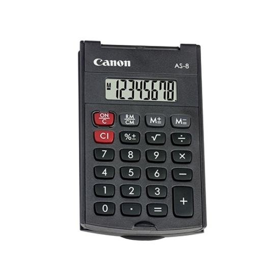 Imagem de CALCULADORA DE BOLSO BÁSICA CANON AS-8 HB ECO