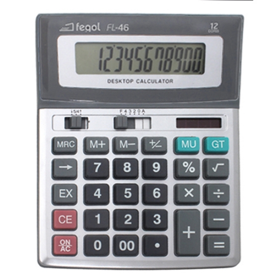 Picture of CALCULADORA DE SECRETÁRIA FEGOL FL-46 (12 DÍGITOS)