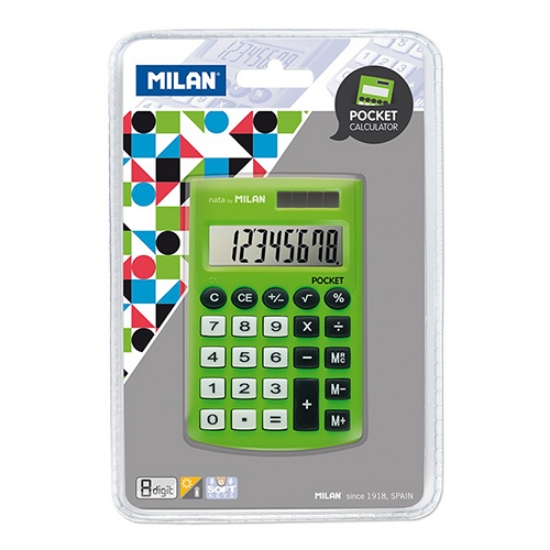 Imagem de CALCULADORA DE BOLSO MILAN POCKET VERDE (150908GBL)