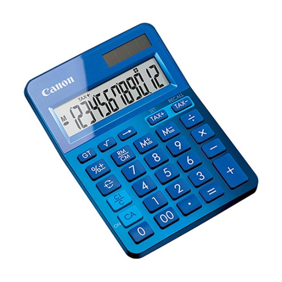Imagem de CALCULADORA DE SECRETÁRIA CANON LS-123K AZUL
