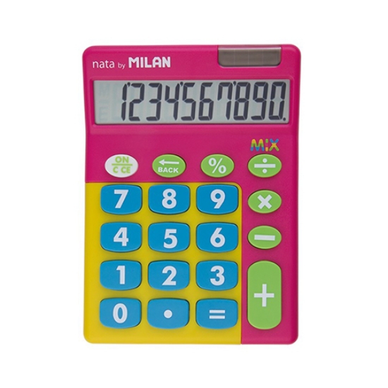Imagem de CALCULADORA DE SECRETÁRIA MILAN MIX ROSA 159906TMPBL